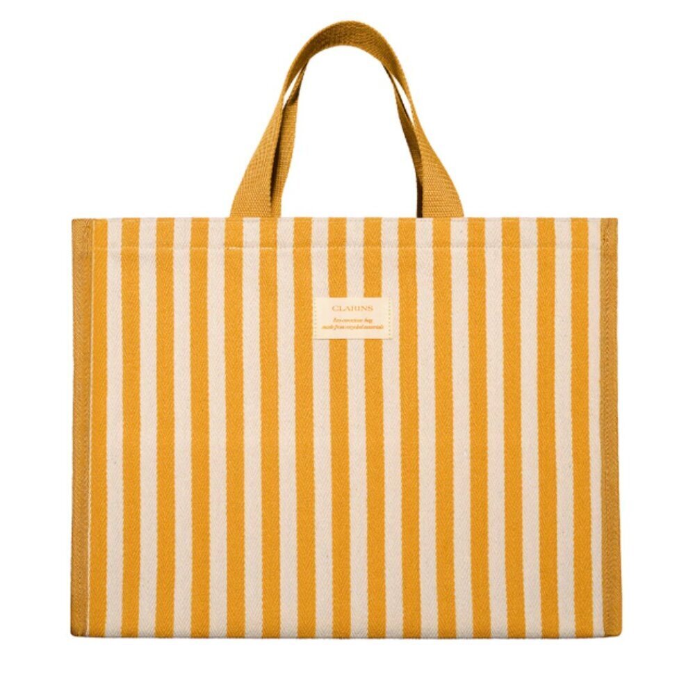 Striped Cotton Tote Beach Bag